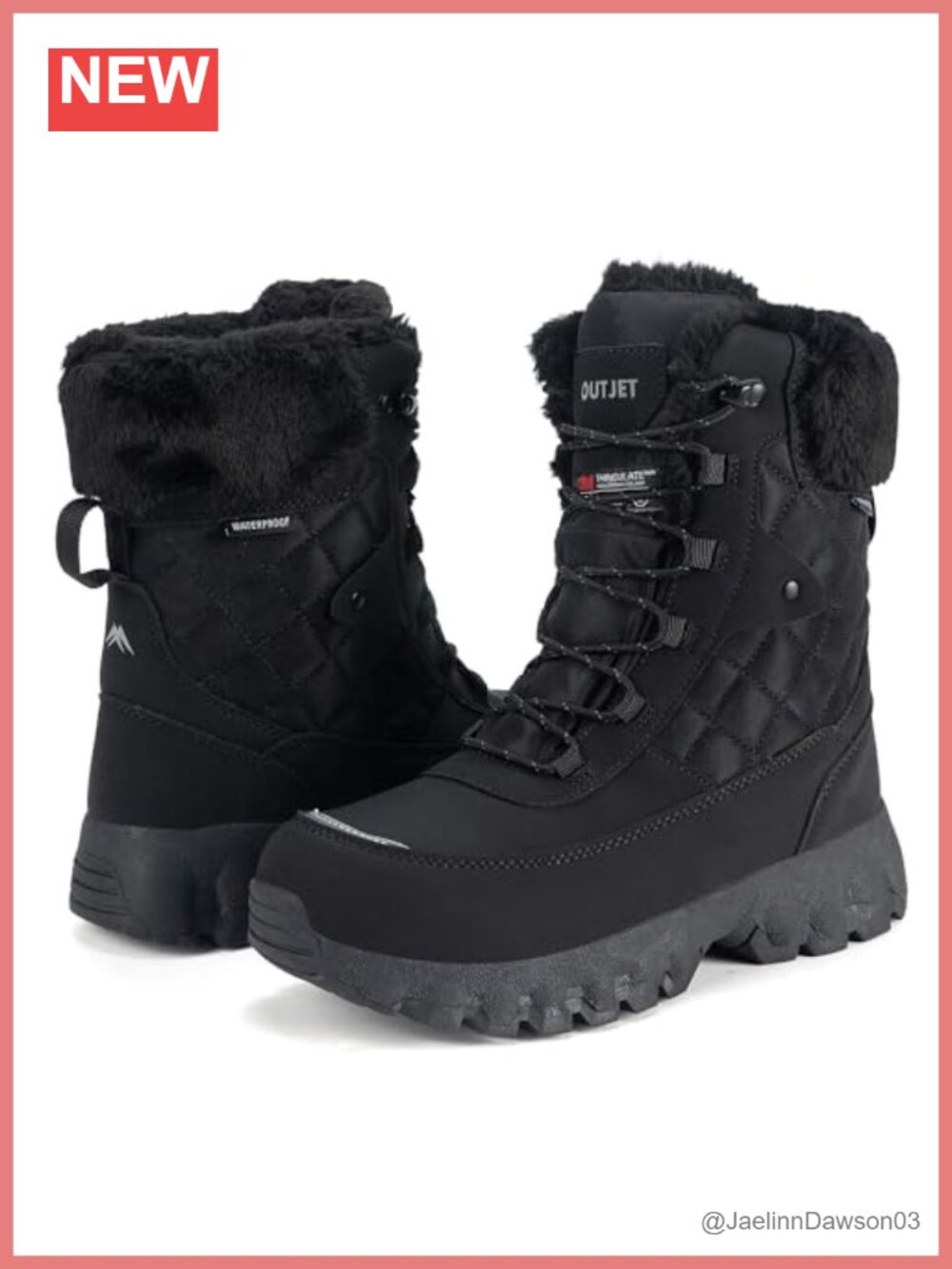 Women's Insulated Waterproof Winter Snow Boots